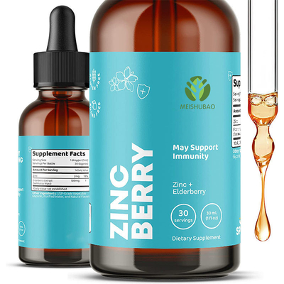 OEM Zinc Liquid Drops زینک سولفات خوراکی مایع ویتامین C مکمل قطره روی برای بزرگسالان و کودکان