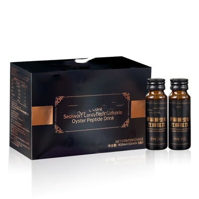 OEM LOGO Sealwort Cordyceps Militaris Oyster Peptide Drink بهبود استقامت مایع دهانی بهداشتی مردانه