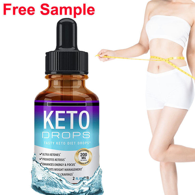 OEM سفارشی لوگوی چربی سوز برای کاهش وزن رژیم لاغری روغن مایع کتو قطره رژیم غذایی برای مردان و زنان
