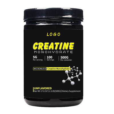 مکمل رژیم غذایی OEM کراتین مونوهیدرات 500 گرم پودر کراتین مونوهیدرات آب پنیر