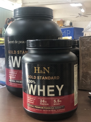 OEM 5lb Private Label پودر پروتئین آب پنیر ایزوله Body Muscle Building Gold Standard 100% Protein Powder