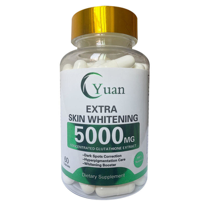 5000MG 3X Extra Whitening Pearl Powder OEM Glutamax Glutathione Skin Whitening Pills