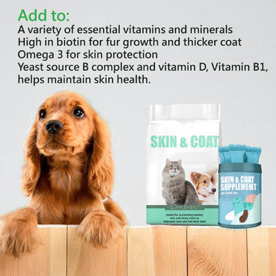 Pet Health OEM Nutrition مکمل غذایی مراقبت عمیق موی براق لاک پشت تخم مرغ پودر ماهی کلاژن بیوتین