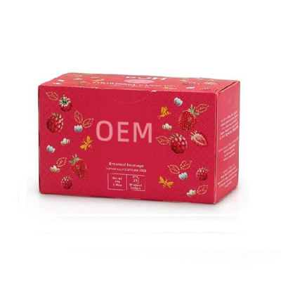 چای میوه آرام تمشک توت فرنگی کیسه ای نوشیدنی تازه و سالم OEM