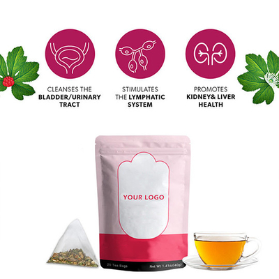 OEM عفونت دستگاه ادراری چای UTI شفاف گیاهی مخلوط بهداشتی چای ما وی یا لو جین سی چا