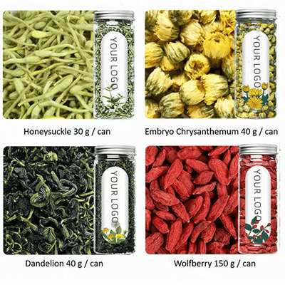OEM 40 چای گیاهی تصفیه شده مختلف چینی با خواص ضد اضطراب