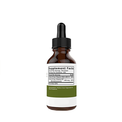 ویتامین D3 K2 Drops Immunity Booster Liquid Vitamin D with K2 پرفروش ترین قطره ویتامین مایع OEM